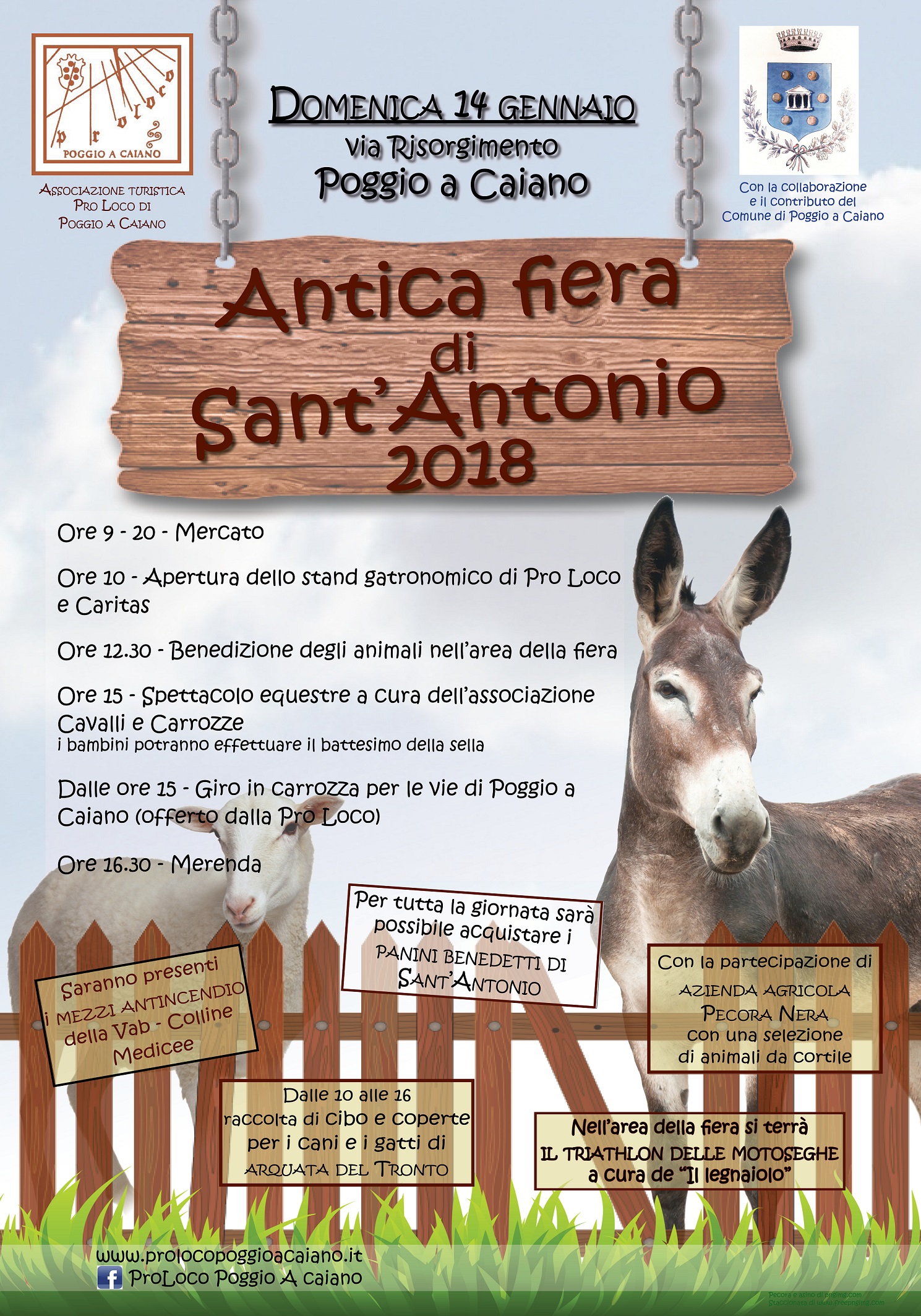 Locandina della Antica Fiera di Sant'Antonio 2018